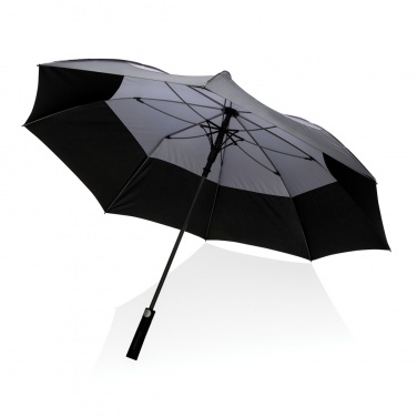 Logo trade promotional merchandise photo of: 27" Impact AWARE™ RPET 190T auto open stormproof umbrella