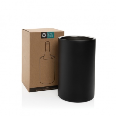 Logo trade promotional products picture of: Vino RCS certified recycled stainless steel wine bucket