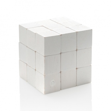 Logo trade promotional item photo of: Wooden brain game in canvas pouch