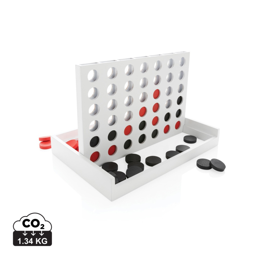Logo trade promotional merchandise picture of: Connect four wooden game