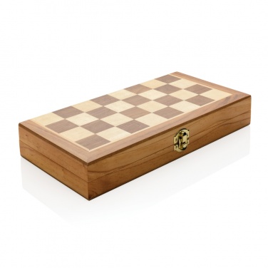 Logotrade promotional giveaway picture of: Luxury wooden foldable chess set