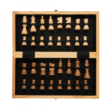 Logotrade promotional merchandise photo of: Luxury wooden foldable chess set
