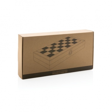 Logo trade advertising products picture of: Luxury wooden foldable chess set
