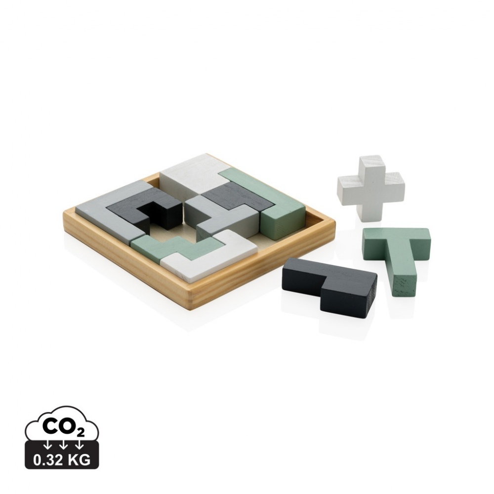 Logo trade corporate gifts picture of: Cree wooden puzzle