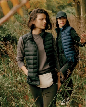 Logo trade promotional giveaways image of: Iqoniq Meru women recycled polyester bodywarmer