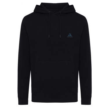 Logo trade promotional giveaways picture of: Iqoniq Rila lightweight recycled cotton hoodie