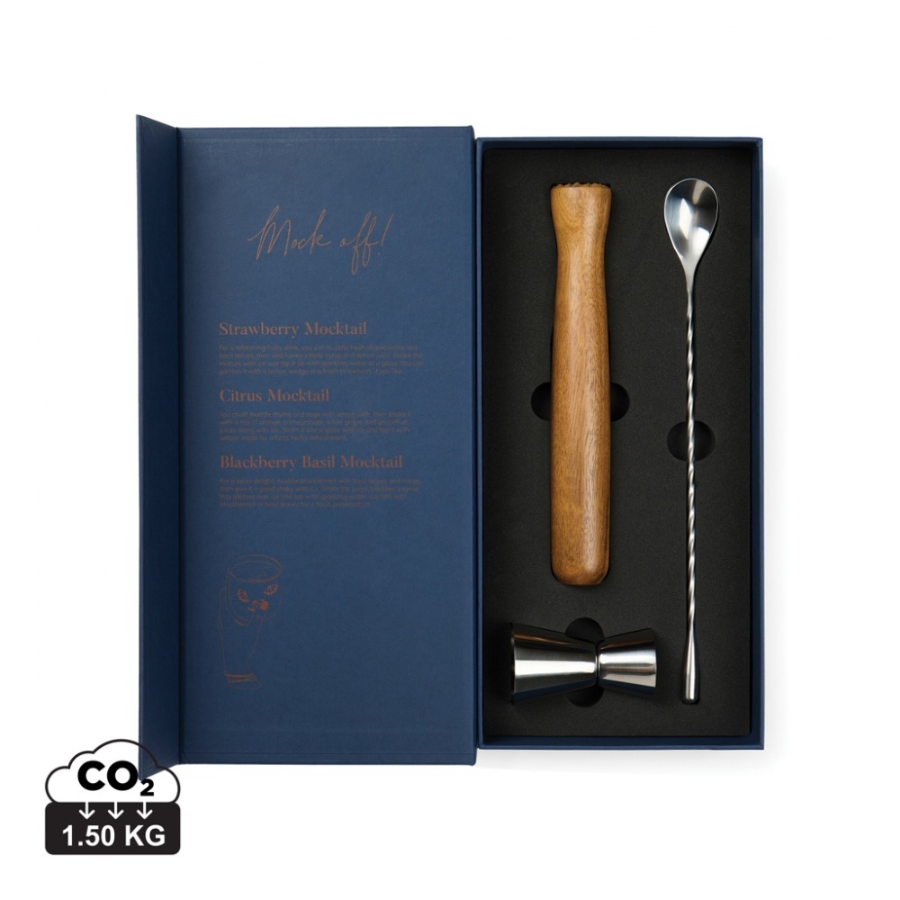 Logo trade promotional merchandise picture of: VINGA Story of mocktail, set of cocktail accessories