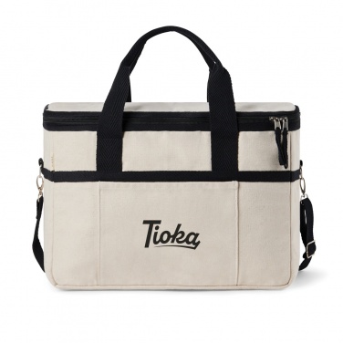 Logo trade promotional item photo of: VINGA Volonne AWARE™ recycled canvas cooler basket