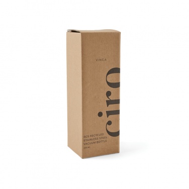 Logotrade corporate gift image of: VINGA Ciro RCS recycled vacuum bottle 300ml