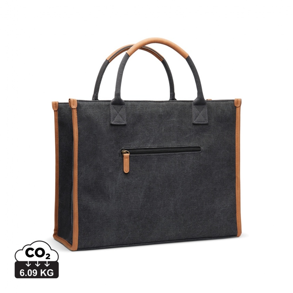 Logo trade promotional product photo of: VINGA Bosler RCS recycled canvas office tote