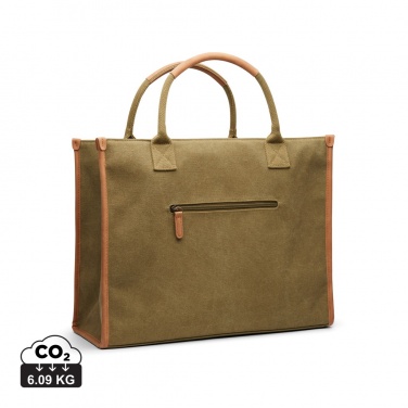 Logotrade promotional item image of: VINGA Bosler RCS recycled canvas office tote