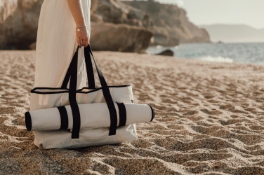 Logotrade promotional giveaways photo of: VINGA Volonne AWARE™ recycled canvas beach bag