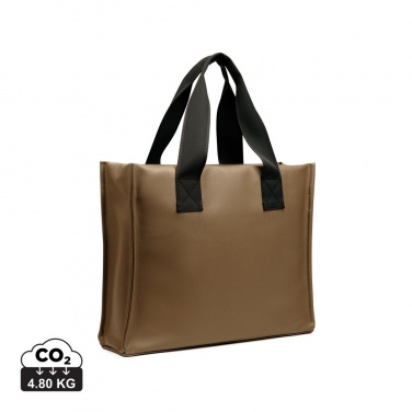 Logotrade promotional gift picture of: VINGA Bermond RCS recycled PU tote bag