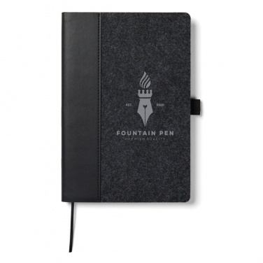 Logo trade promotional items image of: VINGA Albon GRS recycled felt notebook
