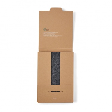 Logo trade corporate gifts image of: VINGA Albon GRS recycled felt notebook