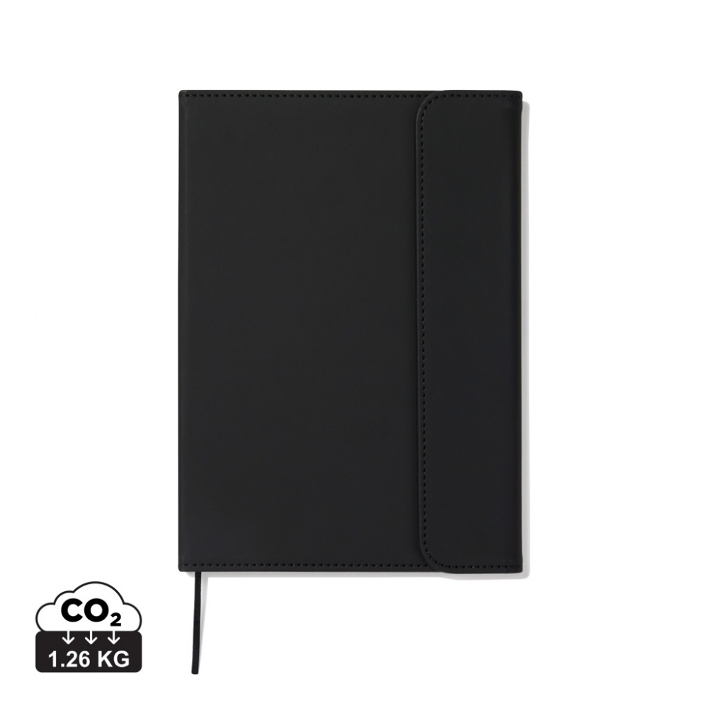 Logo trade corporate gifts picture of: VINGA Baltimore GRS certified paper & PU notebook