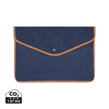 Logo trade corporate gifts image of: VINGA Bosler GRS recycled canvas 14" laptop sleeve