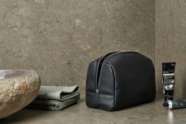 Logo trade promotional giveaways image of: VINGA Bermond RCS recycled PU toiletry bag