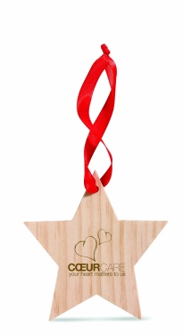 Logo trade promotional gift photo of: Star shaped hanger