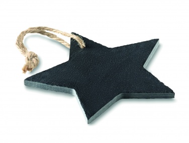 Logotrade promotional item picture of: Slate xmas hanger star