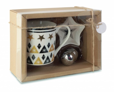 Logo trade corporate gift photo of: Mug mini plate filter in box