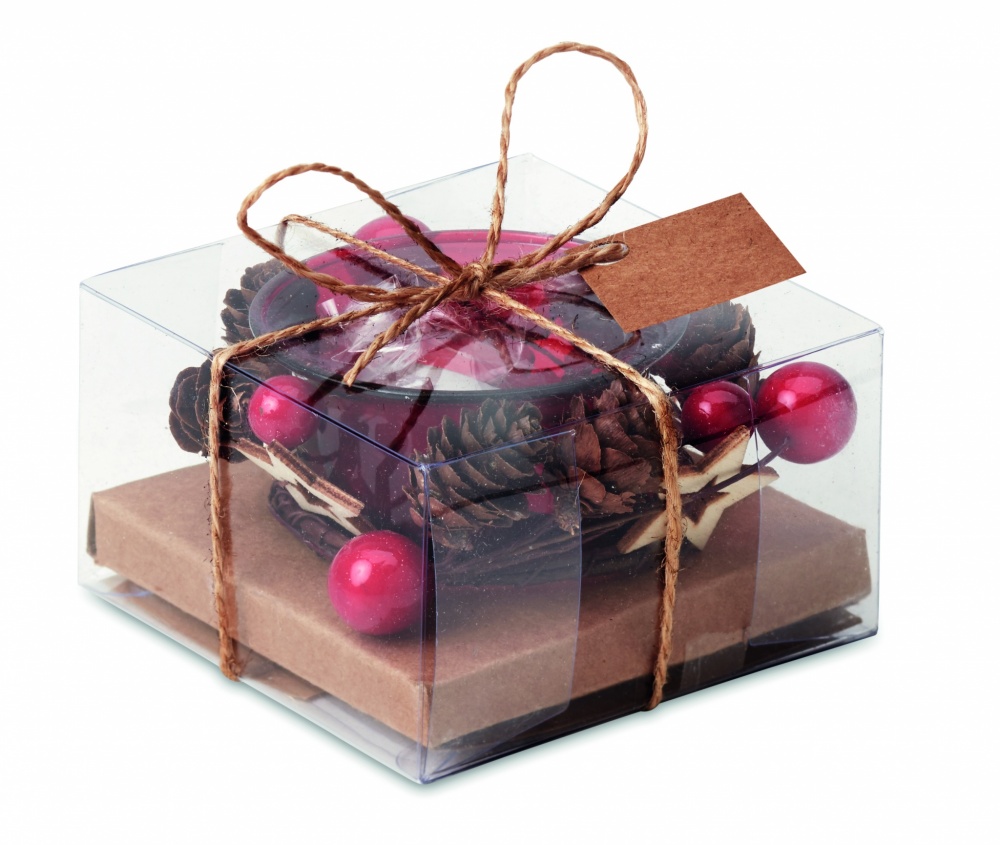 Logo trade promotional gift photo of: Christmas candle holder