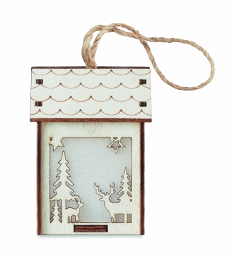 Logo trade corporate gifts picture of: MDF house with light