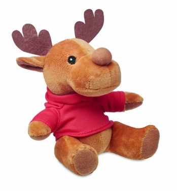 Logo trade advertising products picture of: Plush reindeer with hoodie