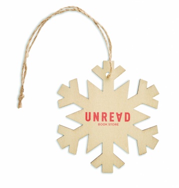 Logo trade promotional merchandise picture of: Snowflake Tree hanger