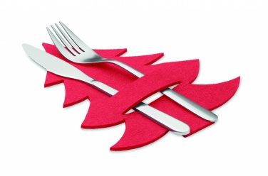 Logo trade business gift photo of: RPET felt cutlery holder set