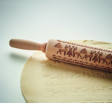 Logotrade promotional products photo of: Christmas pastry wooden rolling