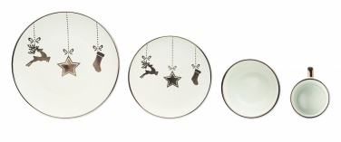 Logo trade advertising product photo of: 4 piece ceramic place setting