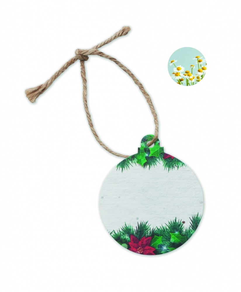 Logotrade business gifts photo of: Seed paper Xmas ornament