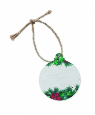 Logo trade promotional product photo of: Seed paper Xmas ornament