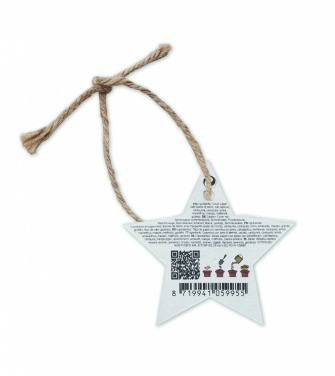 Logo trade promotional items image of: Seed paper Xmas ornament