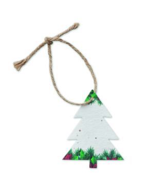 Logotrade promotional item image of: Seed paper Xmas ornament