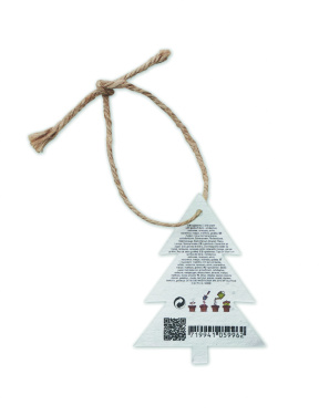 Logotrade corporate gift image of: Seed paper Xmas ornament