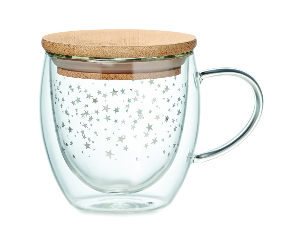 Logo trade promotional product photo of: Double wall borosilicate mug