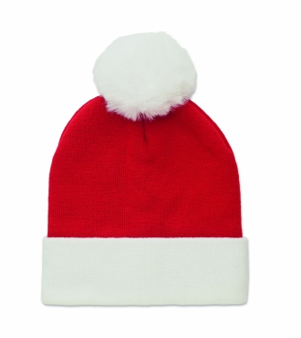Logo trade advertising products image of: Christmas knitted beanie
