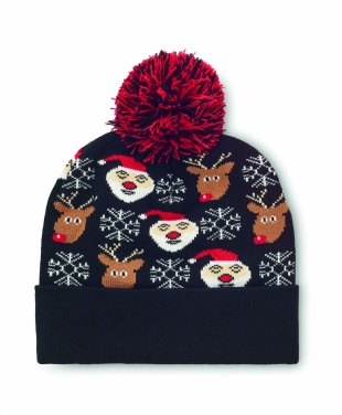 Logo trade advertising products image of: Christmas knitted beanie