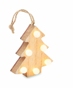 Logo trade advertising products picture of: Wooden weed tree with lights