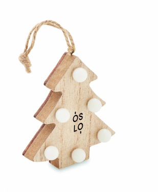 Logotrade promotional gifts photo of: Wooden weed tree with lights