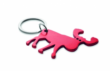 Logo trade corporate gifts image of: Recycled aluminium key ring Pori