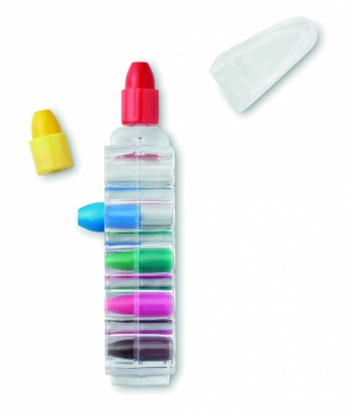 Logotrade promotional gift image of: Set of 6 wax crayons
