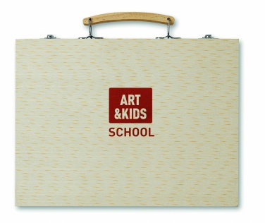 Logotrade promotional giveaway picture of: Artist's set in wooden box