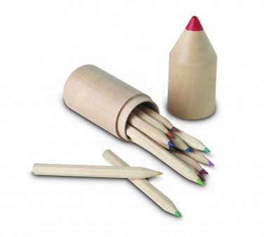 Logo trade corporate gifts image of: 12 pencils in wooden box