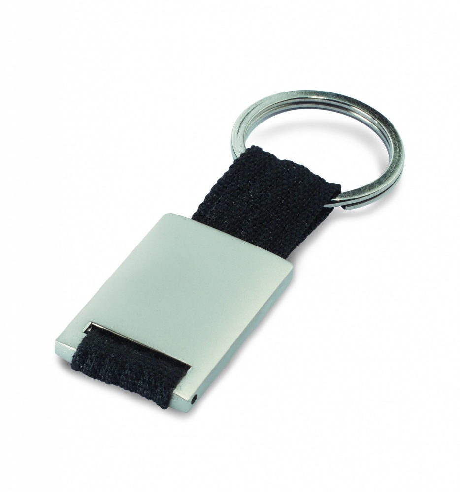 Logotrade promotional giveaway image of: Metal rectangular key ring Espoo