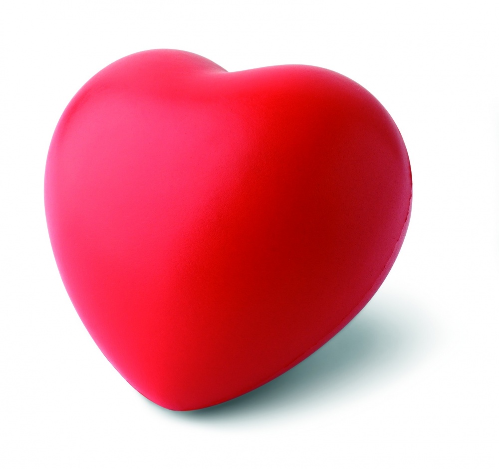 Logo trade promotional giveaway photo of: Anti-stress heart PU material