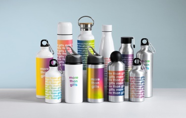 Logotrade promotional giveaway image of: Single-walled 600 ml aluminum bottle
