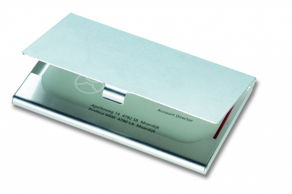 Logo trade promotional product photo of: Aluminium business card holder